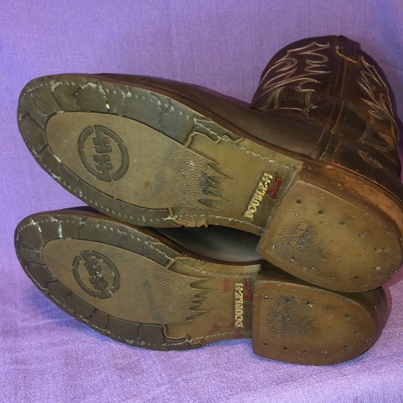 Used Men’s Double H Gel Ice Work Cowboy Boots Size 10.5D DH1552 Brown - Picture 8 of 13